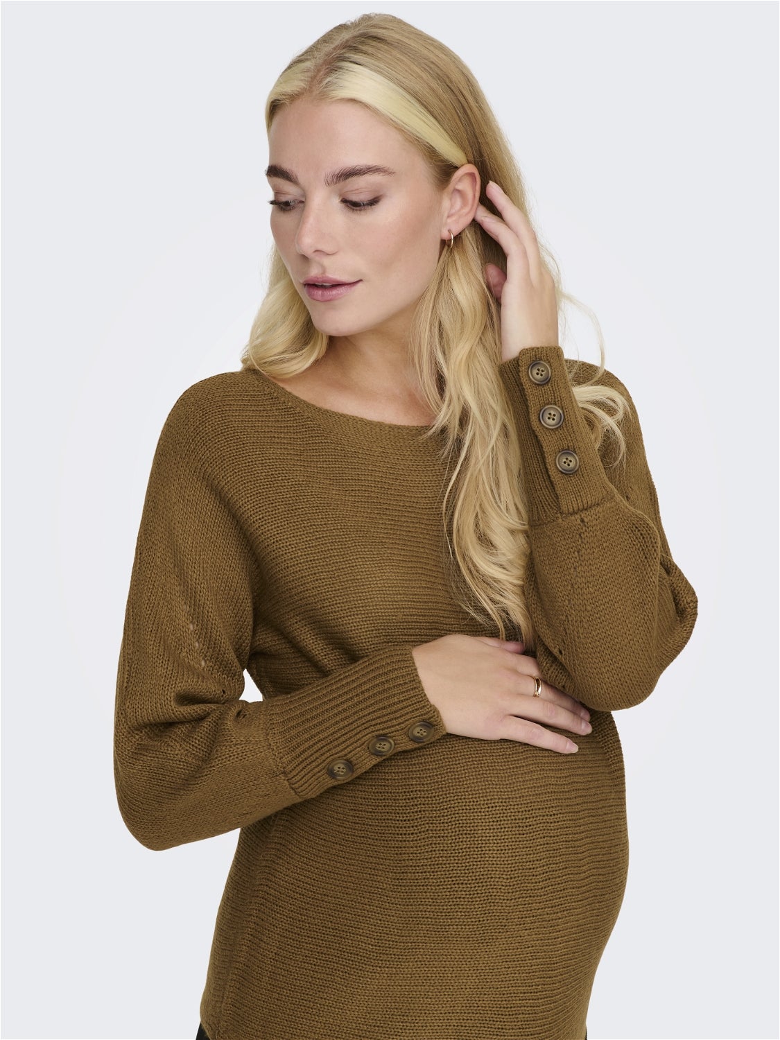 OLMNICOYA Strickpullover Rubber
