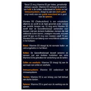 Lucovitaal Vitamine D3 25mcg Capsules 60CP