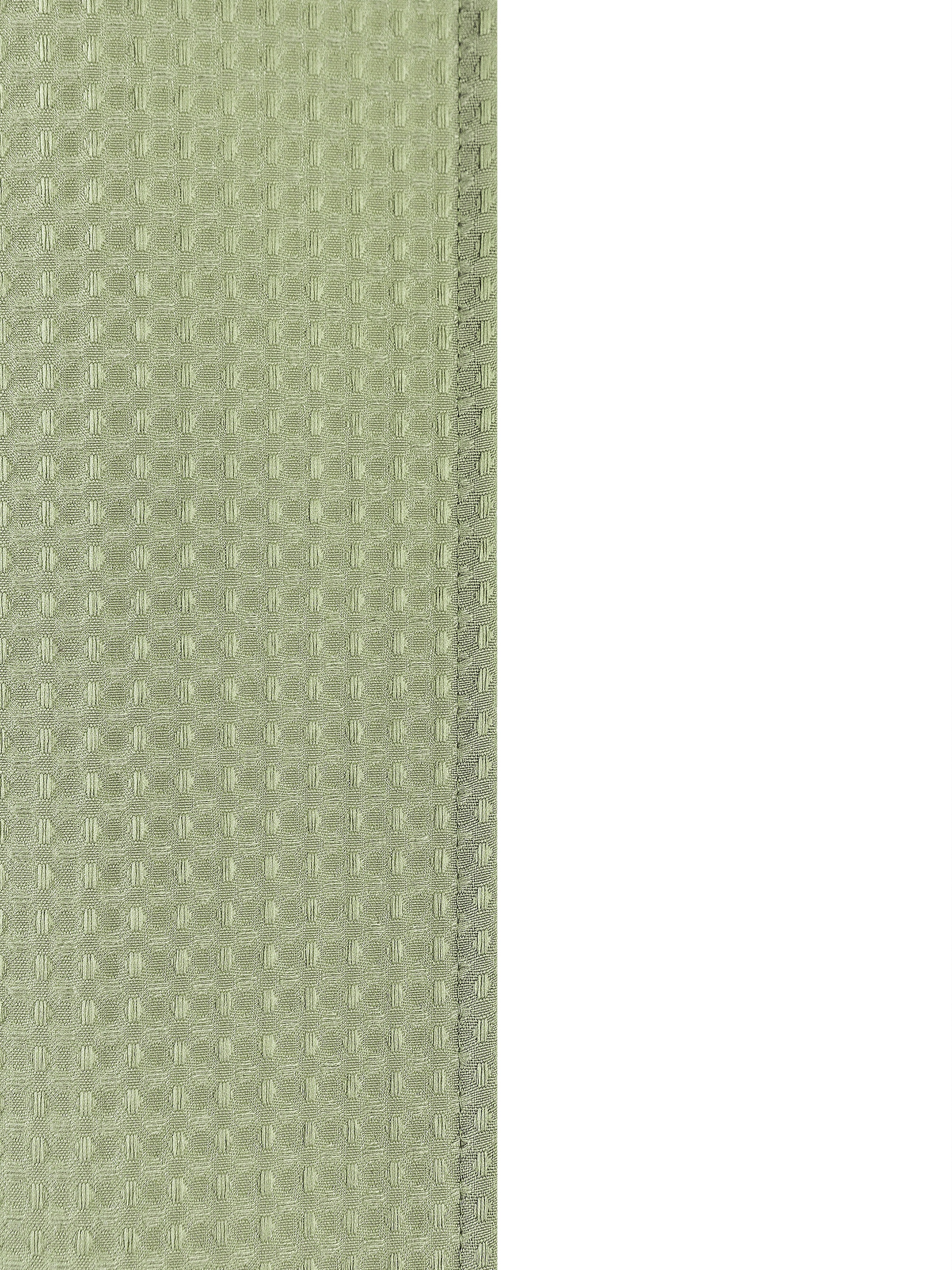 Duschvorhang 182 x 182 cm Waffel grün