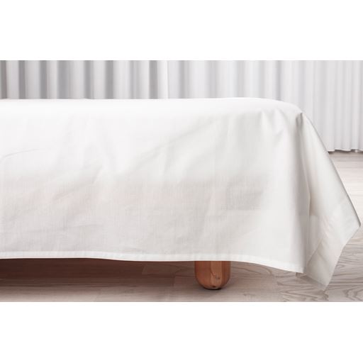 Night and Day Percale Glat Lagen, Hvid, 150x260 cm