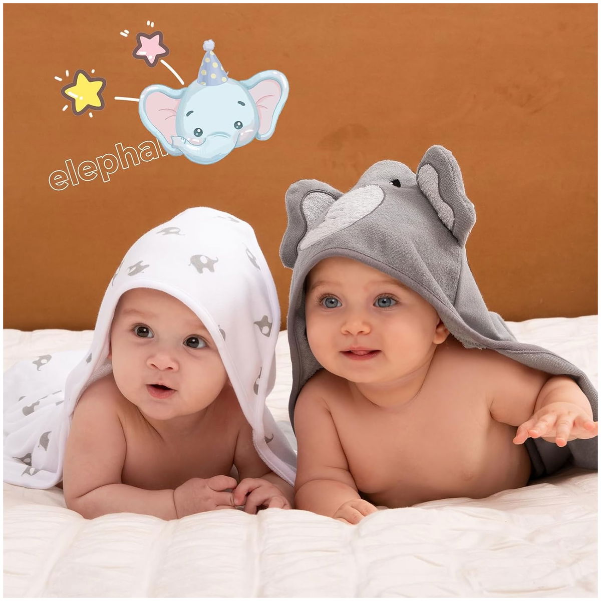 MomcozyMomcozy   Baby Kapuzenhandtuch 2er Set