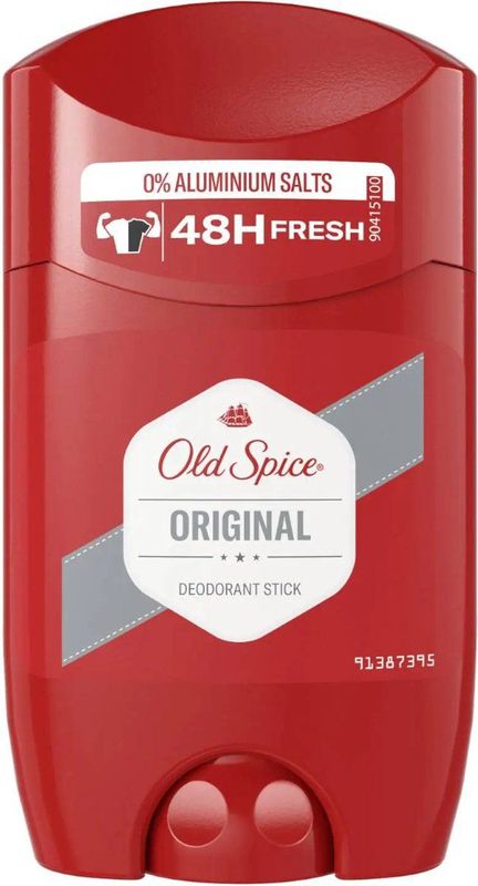 Old Spice - Originele Deostick - 50 ml - 0% Aluminiumzouten - Geen Vlekken