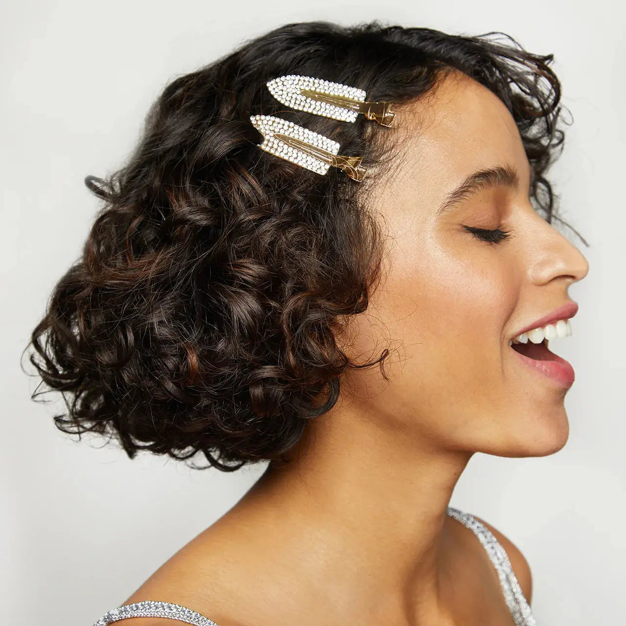 Gift of Glam Creaseless Clips 2 Piece Set Rhinestone