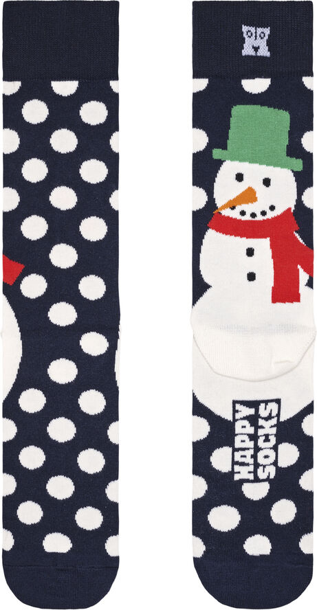 Happy Socks Jumbo Snowman Sock Navy