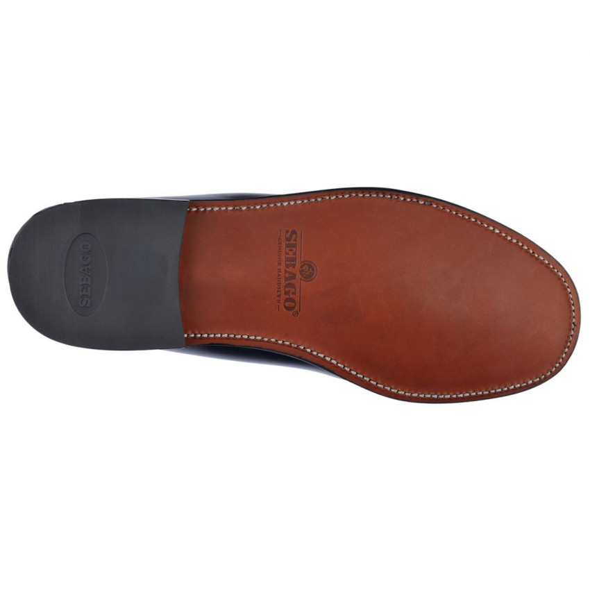 CLASSIC DAN WIDE NOIR MOCASSIN-Mocassin pour homme en cuir pleine fleur