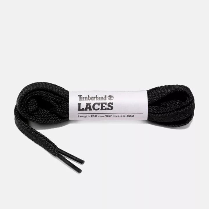 Lacets plats de rechange 132 cm (52 pouces) en noir