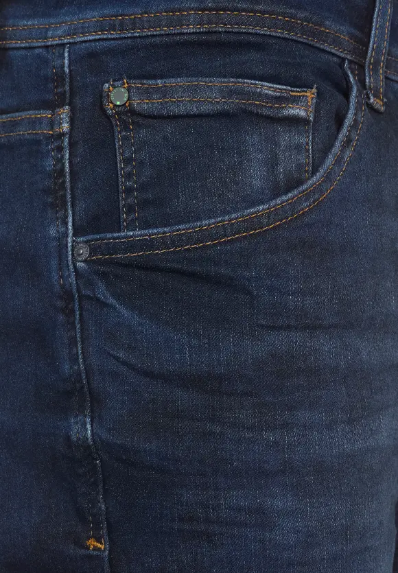 Slim Fit Jeans - dark blue deep random wash