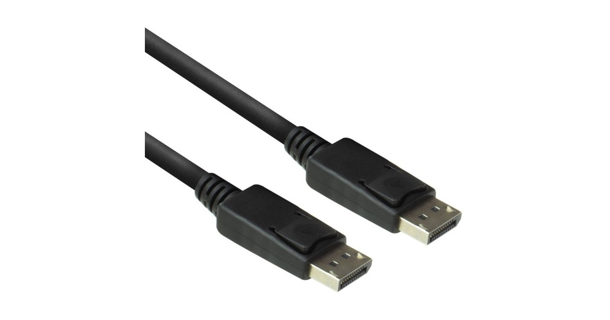 ACT Connectivity1 meter DisplayPort kabel male - male  (Zwart)