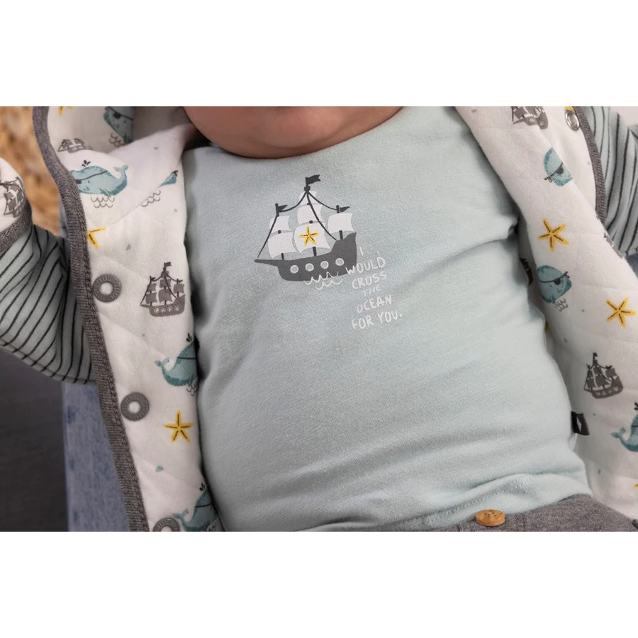 Feetje Langarmshirt Tiny Pirate Minze