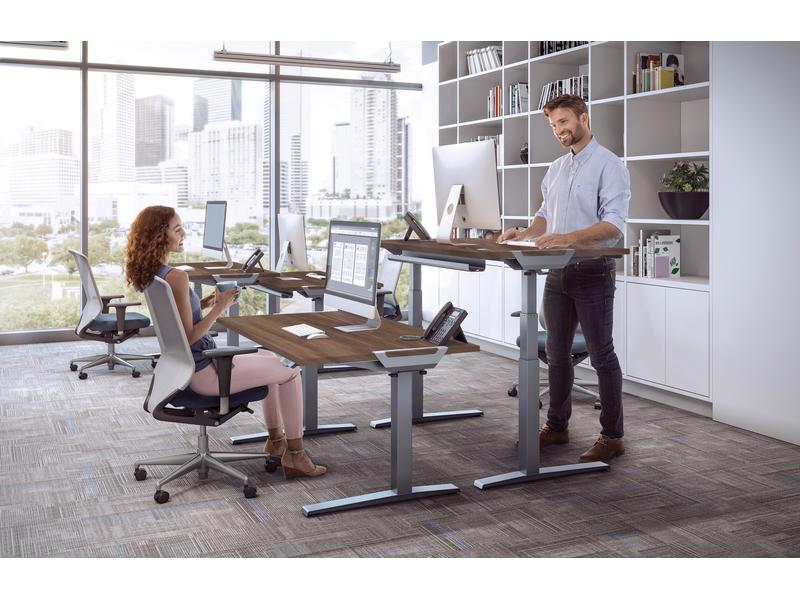 Fellowes Tischplatte Levado 160 x 80 cm, Walnuss Platte für den Tisch