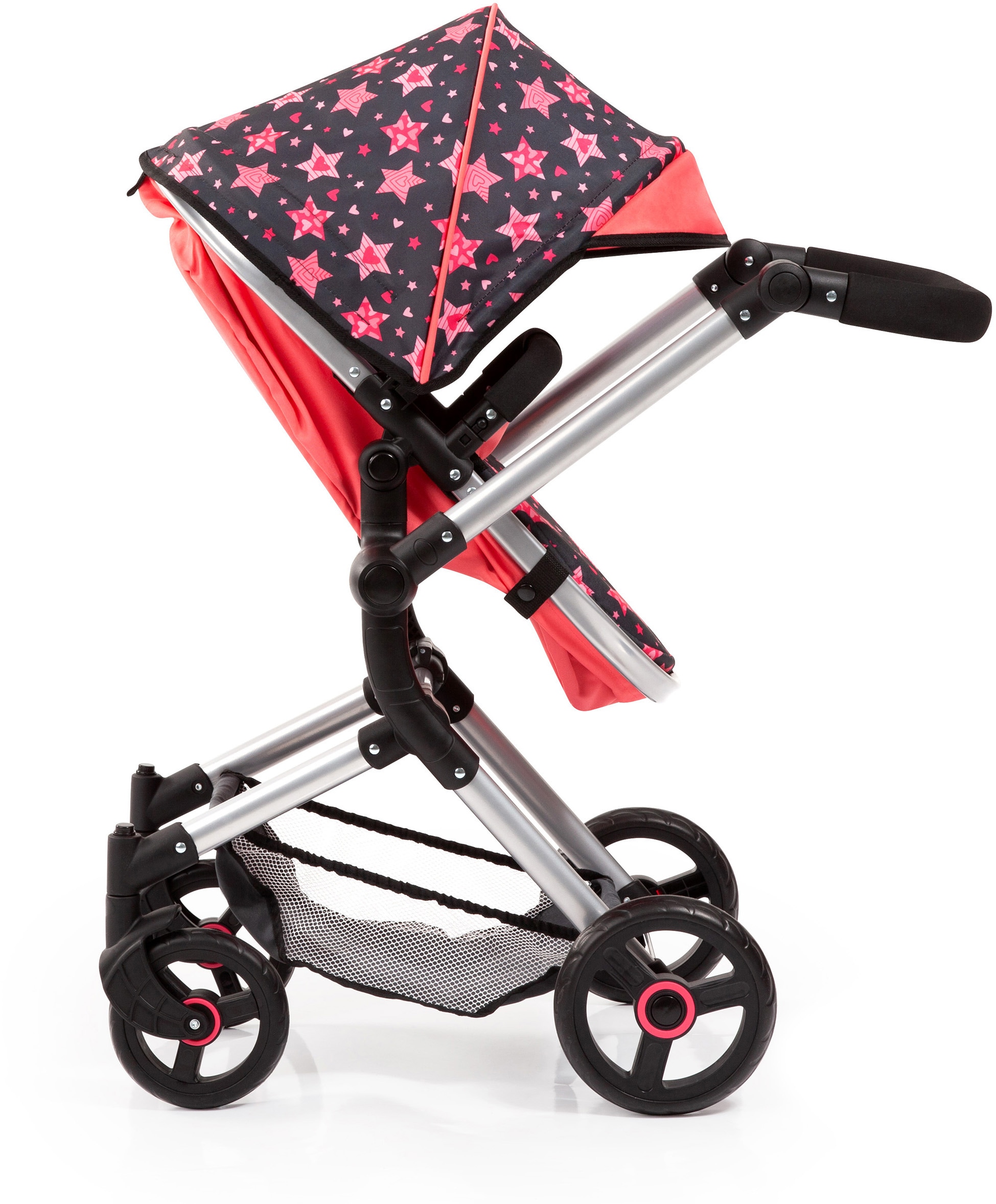 Bayer Kombi-Puppenwagen »Vario, Koralle« inkl. Wickeltasche