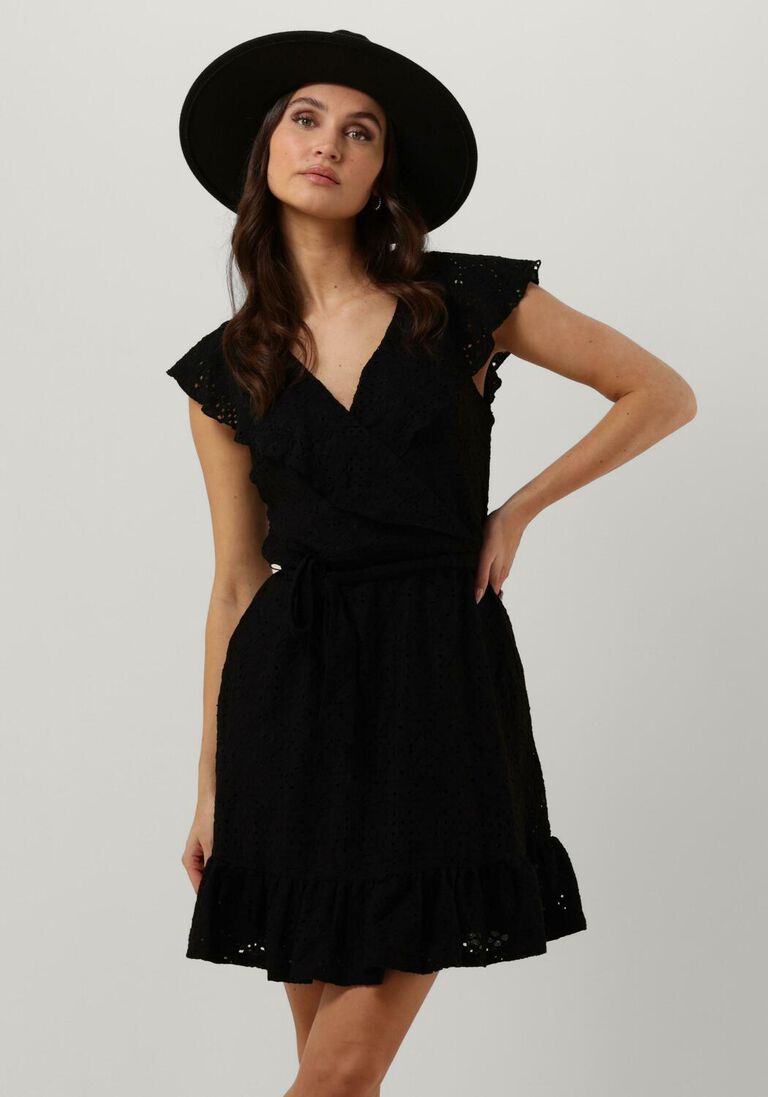 OBJECT zwarte object mini jurk objfeodora s/l dress