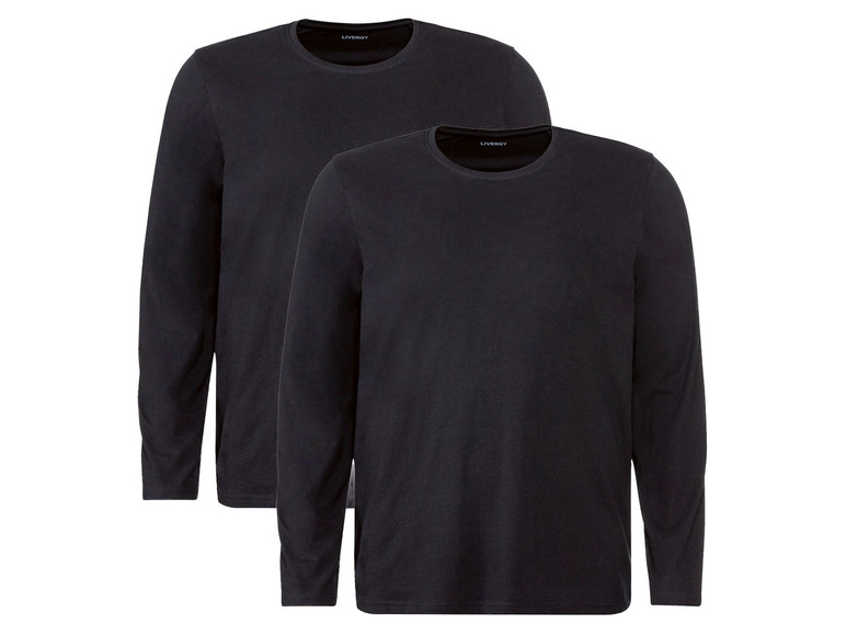 2 heren shirts met lange mouwen