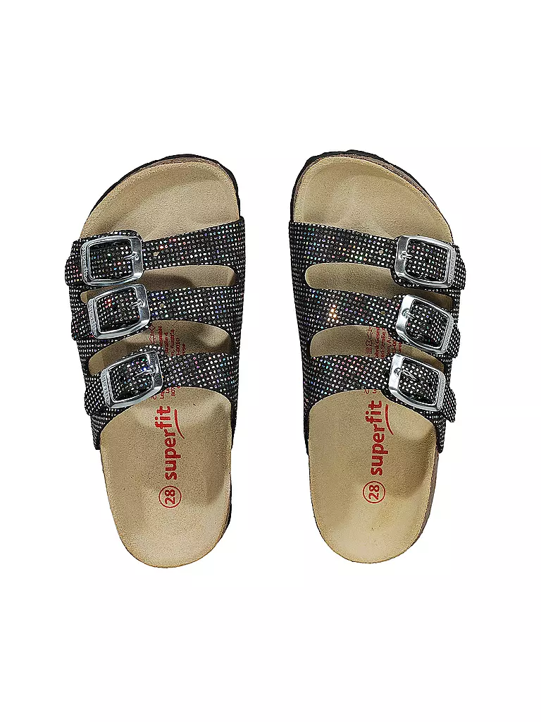 SUPERFIT Mädchen Hausschuhe - Pantoffeln schwarz
