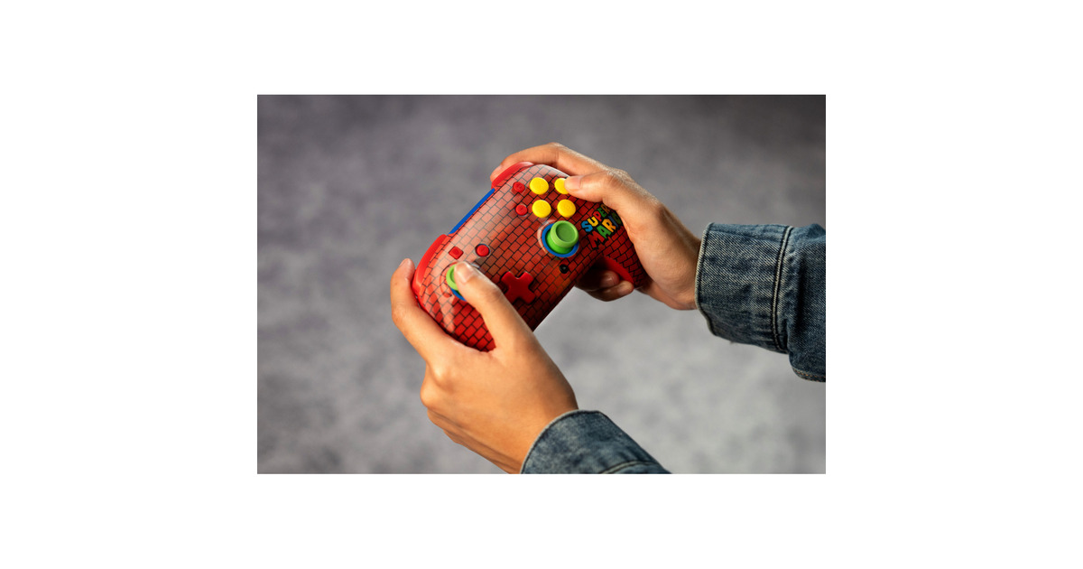 Turtle BeachRematch draadloze gamingcontroller – Mario Bricks  (Rood/groen, Nintendo Switch, Nintendo Switch Lite, Nintendo Switch - OLED-model, Nintendo Switch 2)