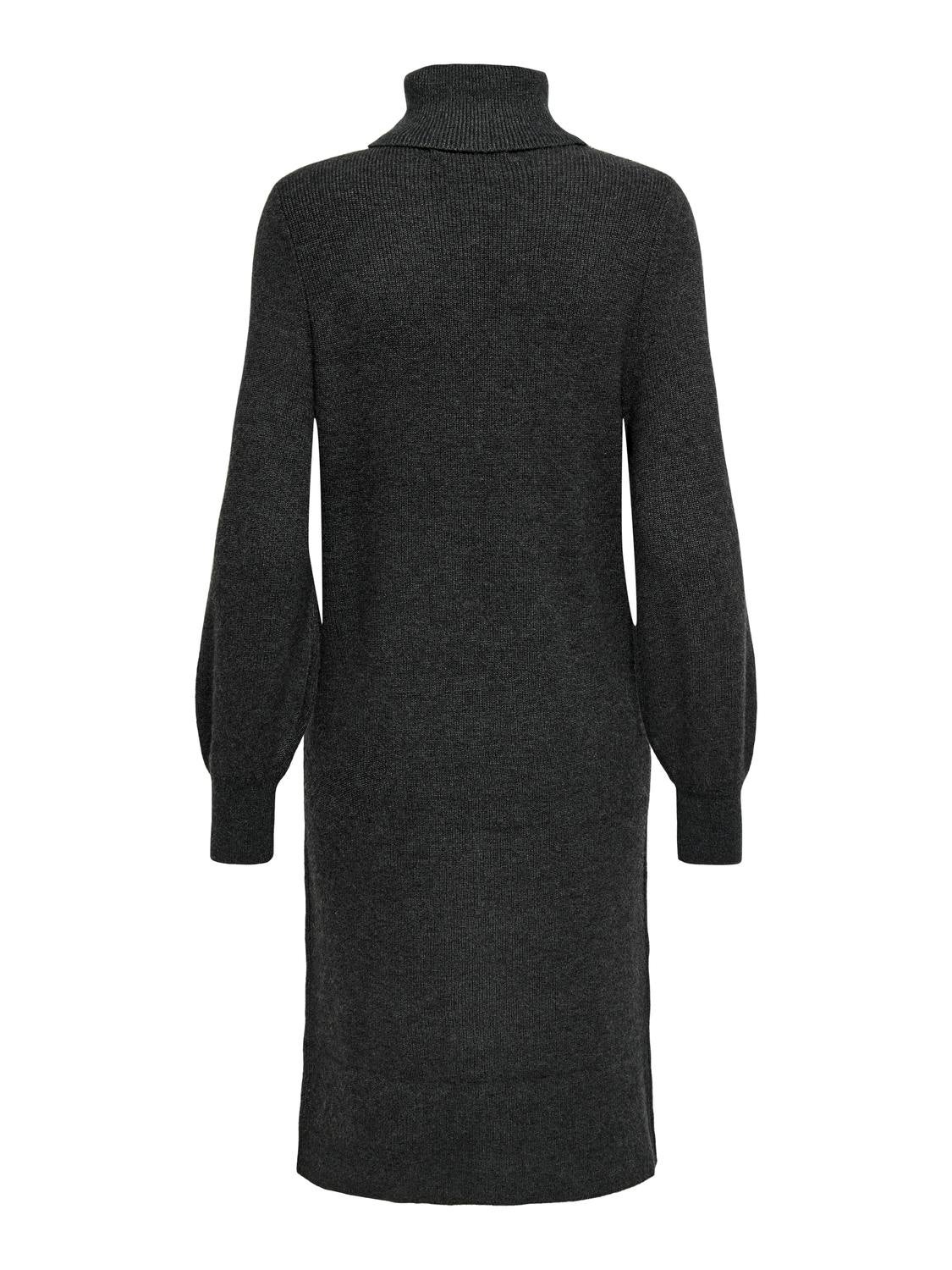 ONLSASHA Langes Kleid Dark Grey Melange