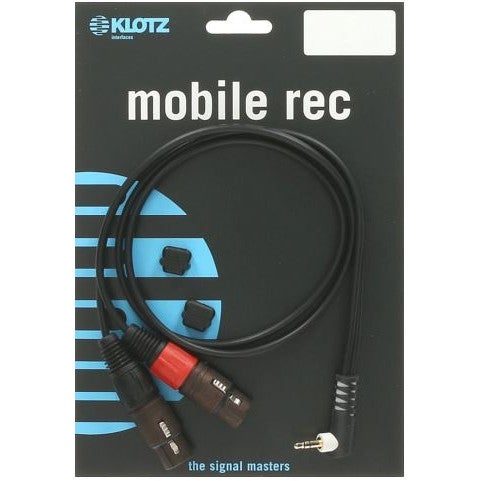 Klotz AY8A0100 verloopkabel 3.5 mm jack haaks - 2x XLR female 1 meter