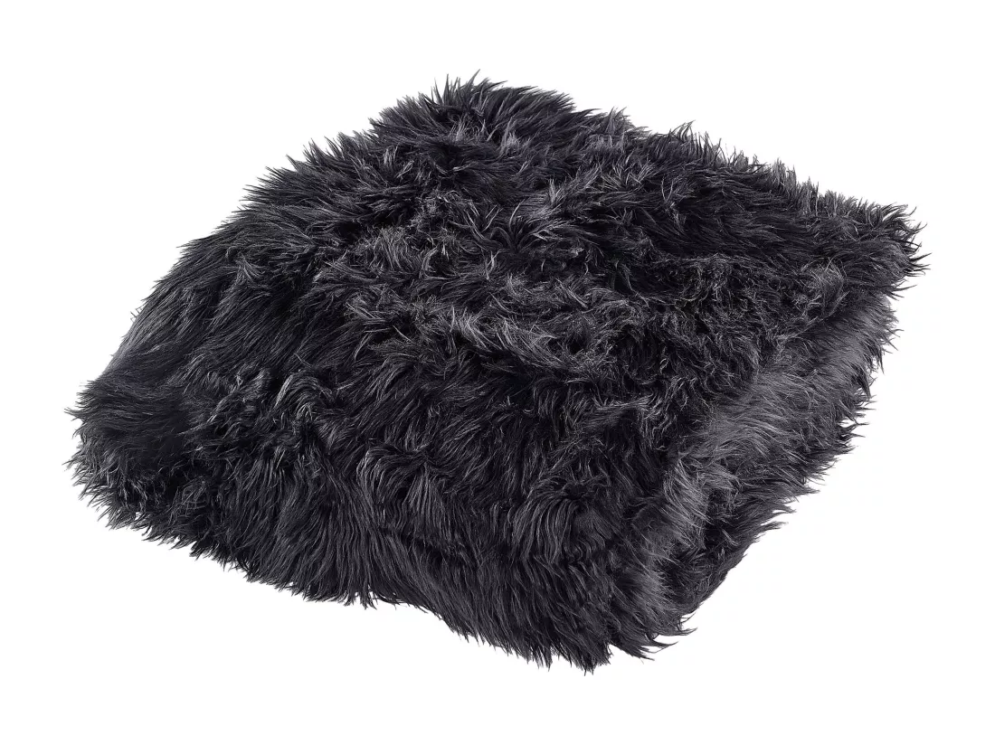 Couvre-lits DELICE Tissu 200 x 220 cm Noir