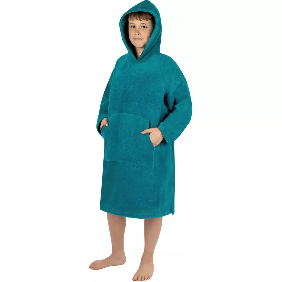 normani Kinder langarm Poncho Pichilemu Blau