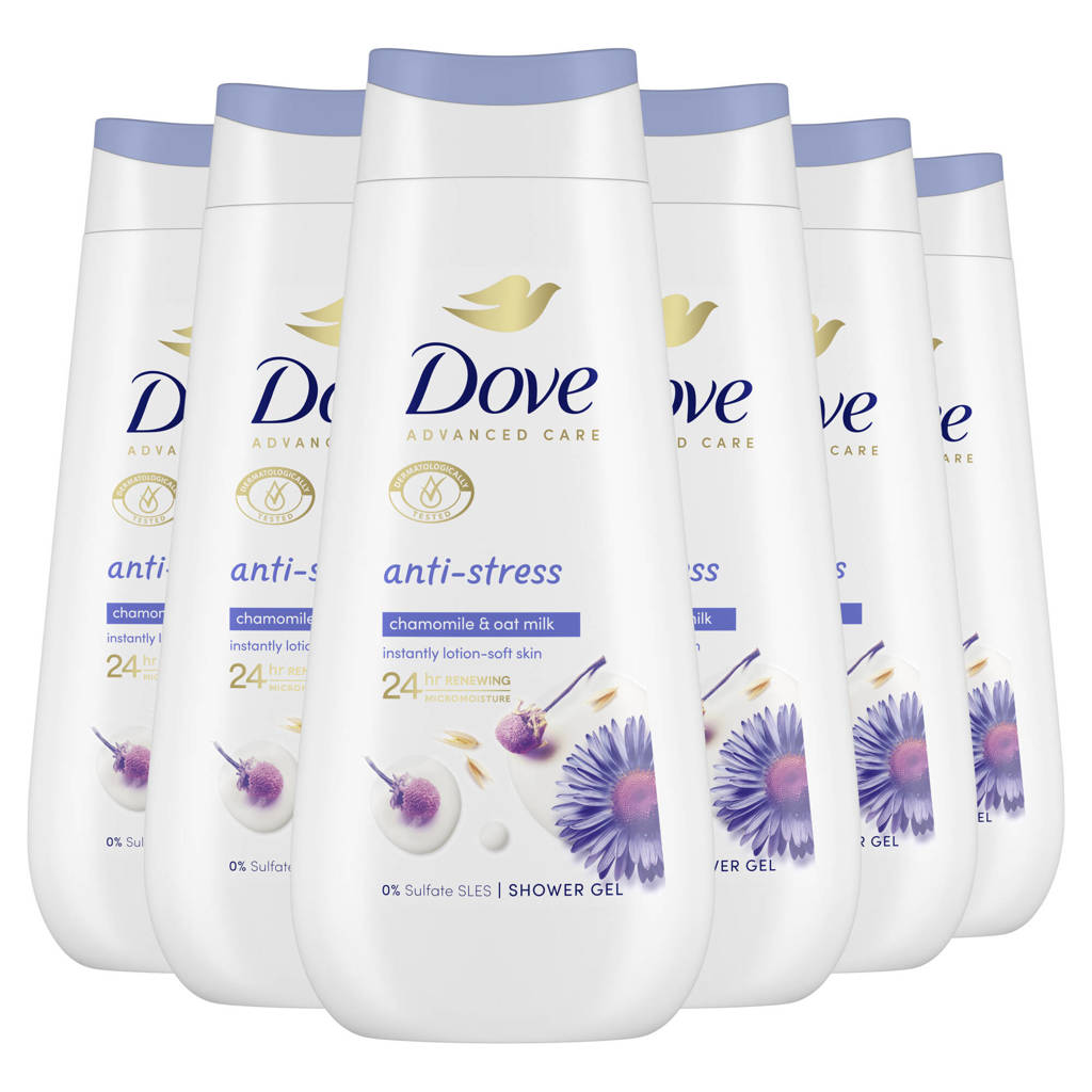 Anti-Stress verzorgende douchegel - 6 x 225 ml