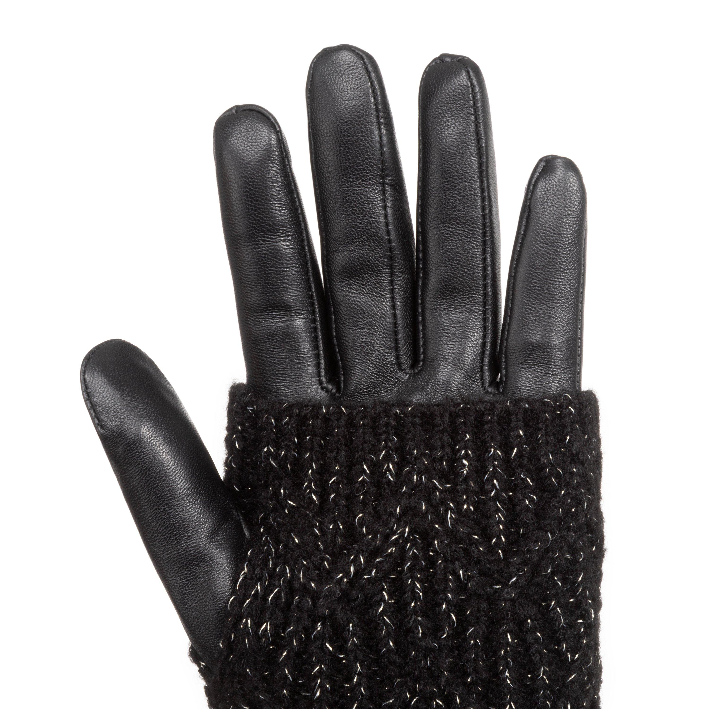 Biba Knitted Leather Gloves