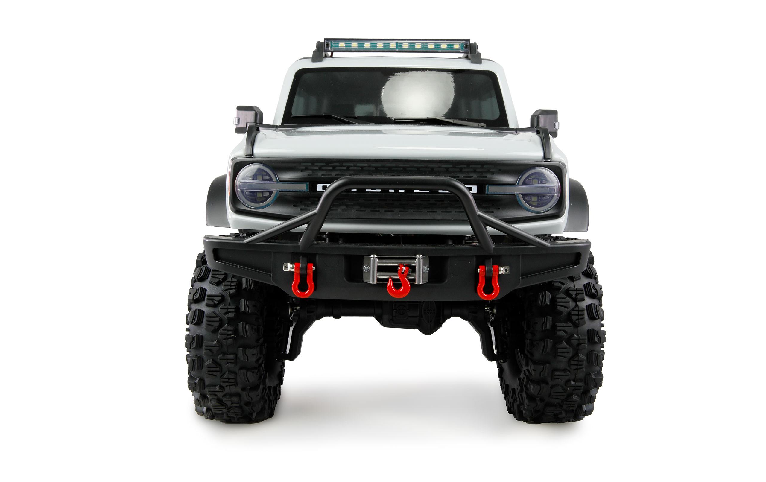 Scale Crawler AMXRock CT10 Caballo 4WD Hellgrau, ARTR, 1:10<br>Rock Crawler mit Portalachsen, 2-Gang Getriebe, Differentialsperren und Seilwinde