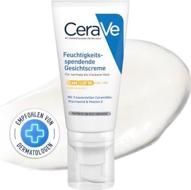 CeraVe - Dagcrème - Hydraterende Gezichtscrème - SPF50 - 52ml