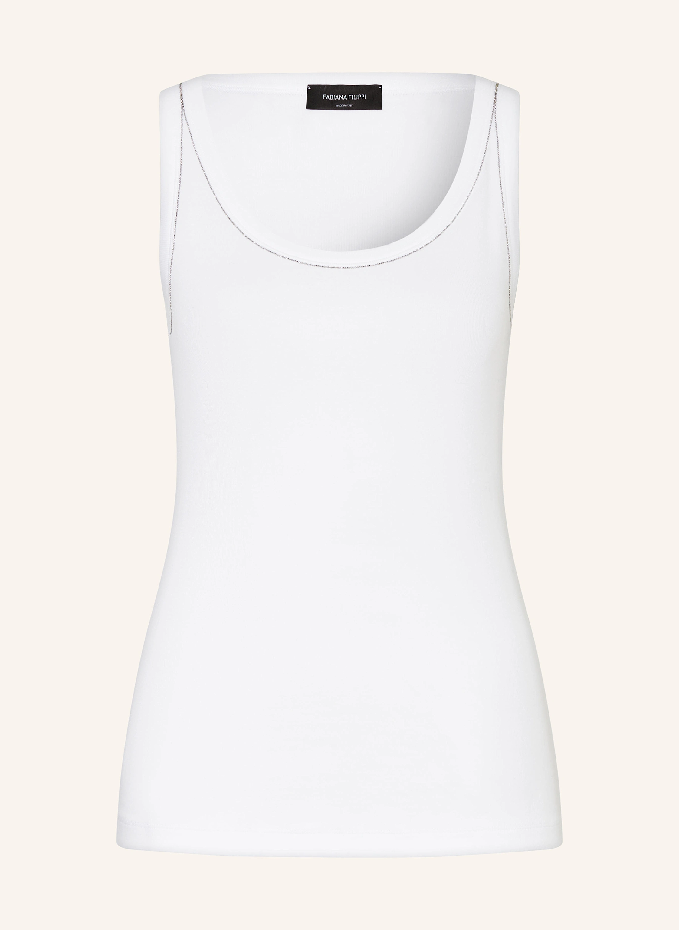 FABIANA FILIPPI Top mit Shmuckperlen