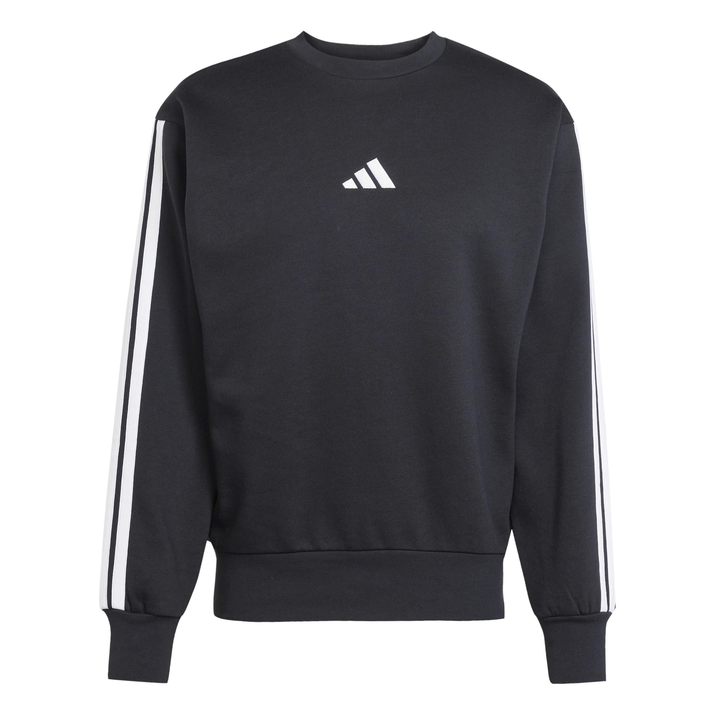adidas Essentials 3-Stripes Fleece Sweatshirt Mens