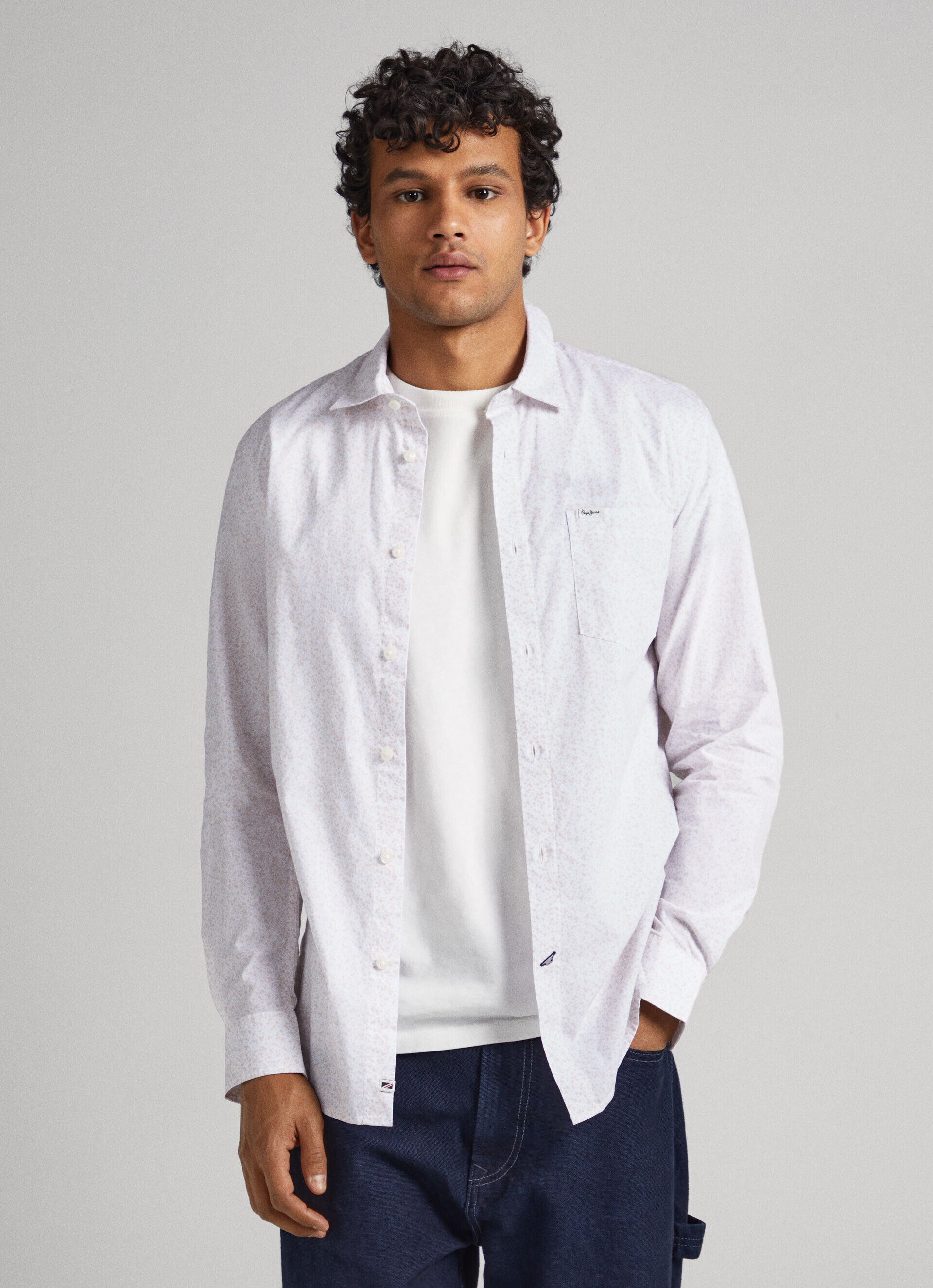 CAMISA SLIM FIT FLOWER - rosa spritzer