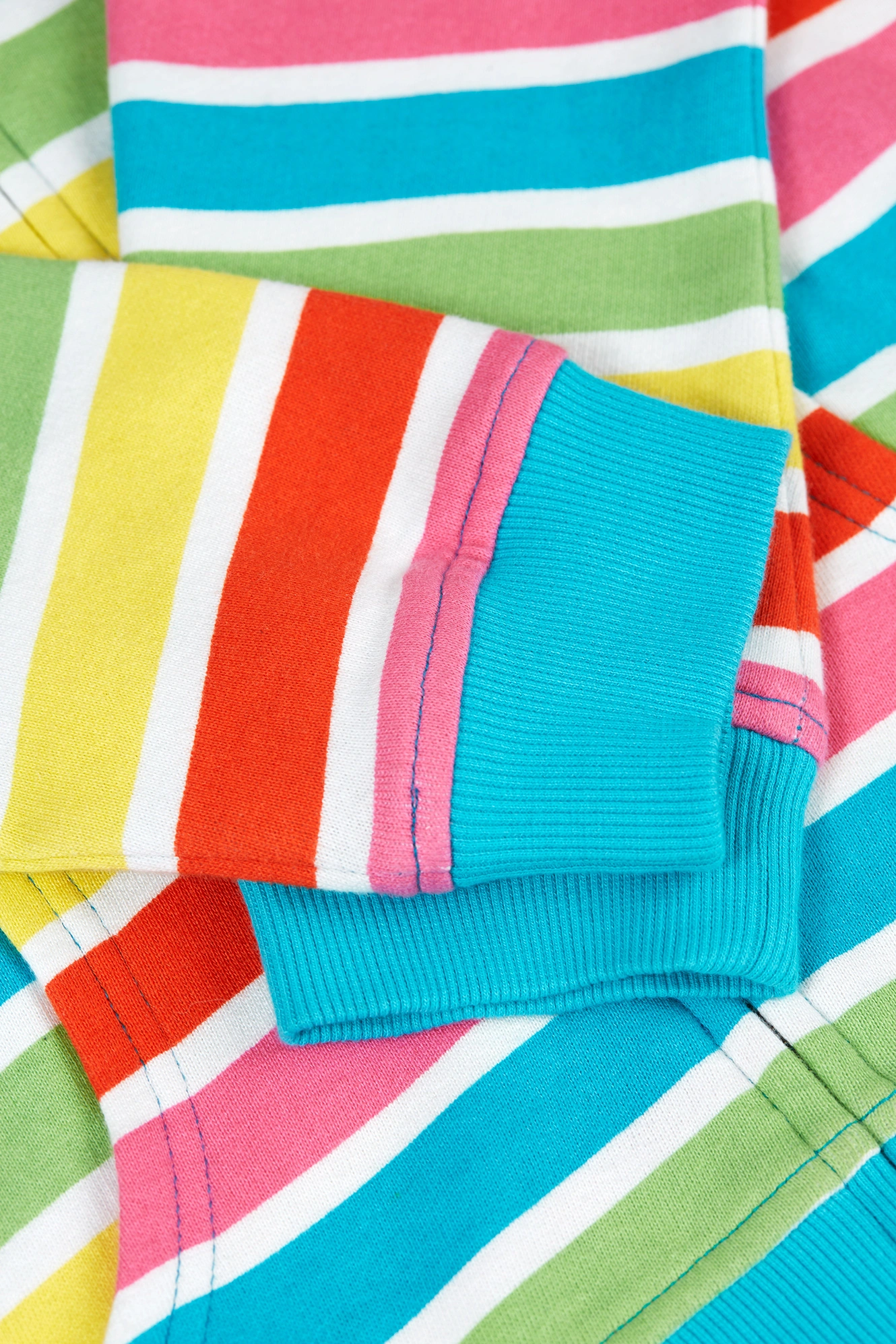 Kapuzen-Sweatjacke RAINBOW gestreift in bunt