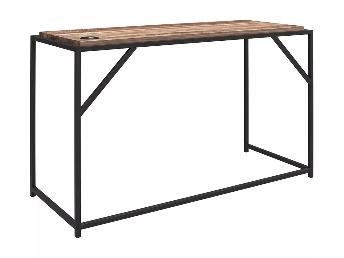Quincy | Bureau en effet chêne et structure en métal
