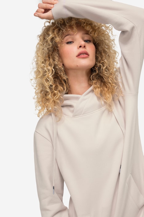 Sweatshirt, Stehkragen, Langarm