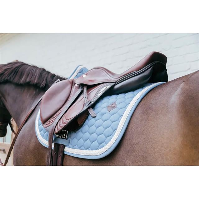 Zadeldek Kentucky Plaited Cord Springen Lichtblauw