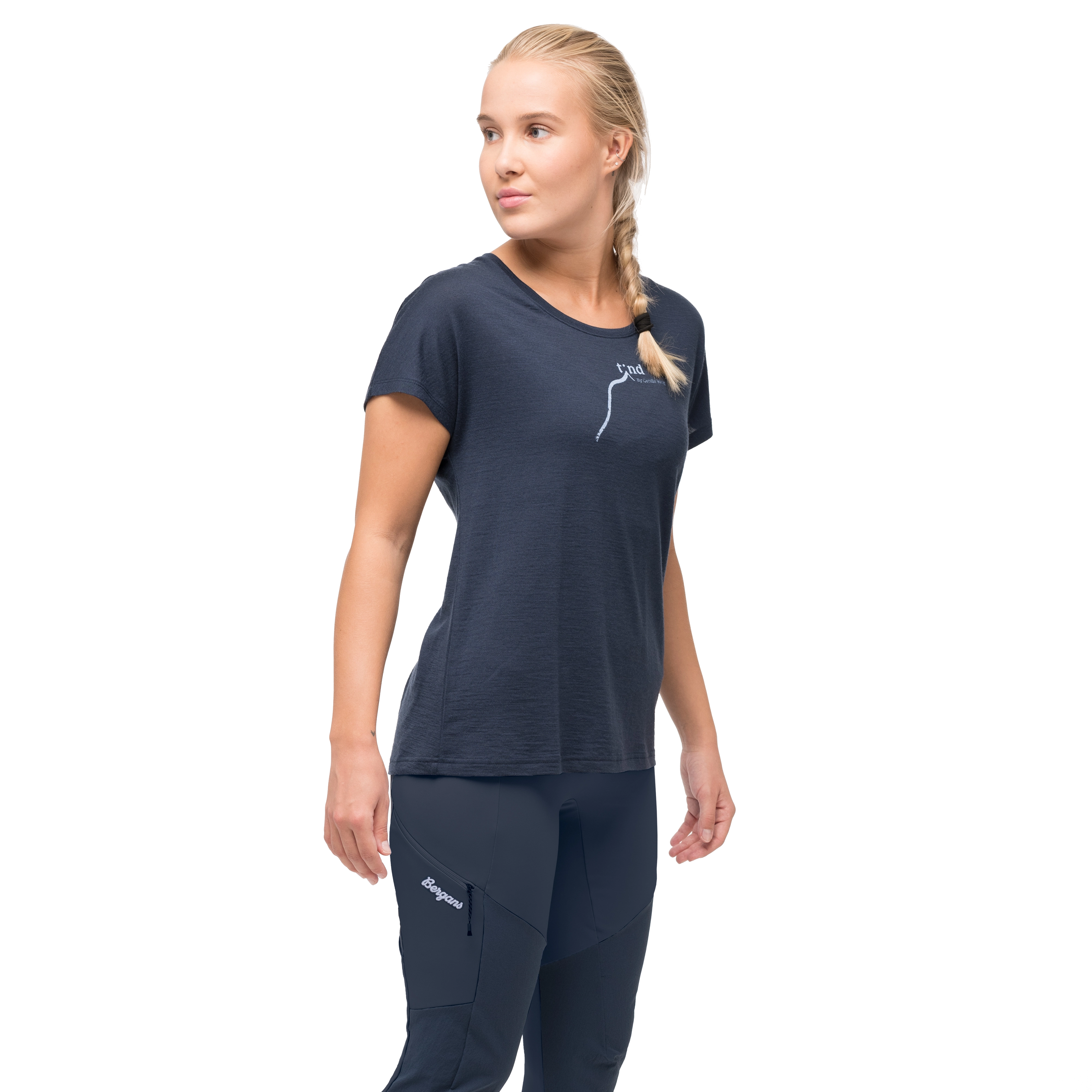 Tind Altitude Merino Tee Women Navy Blue