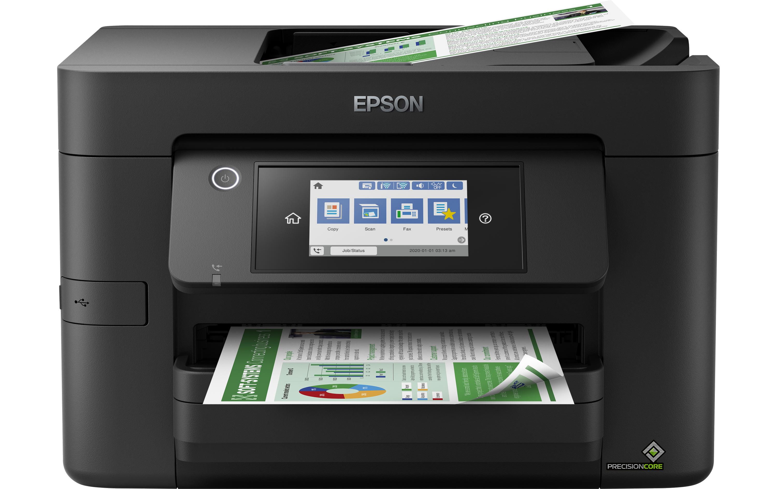 Multifunktionsdrucker WorkForce Pro WF-4820DWF<br>Netzwerkfähiger 4-in-1-Tintenstrahl-Multifunktionsdrucker für Formate bis A4