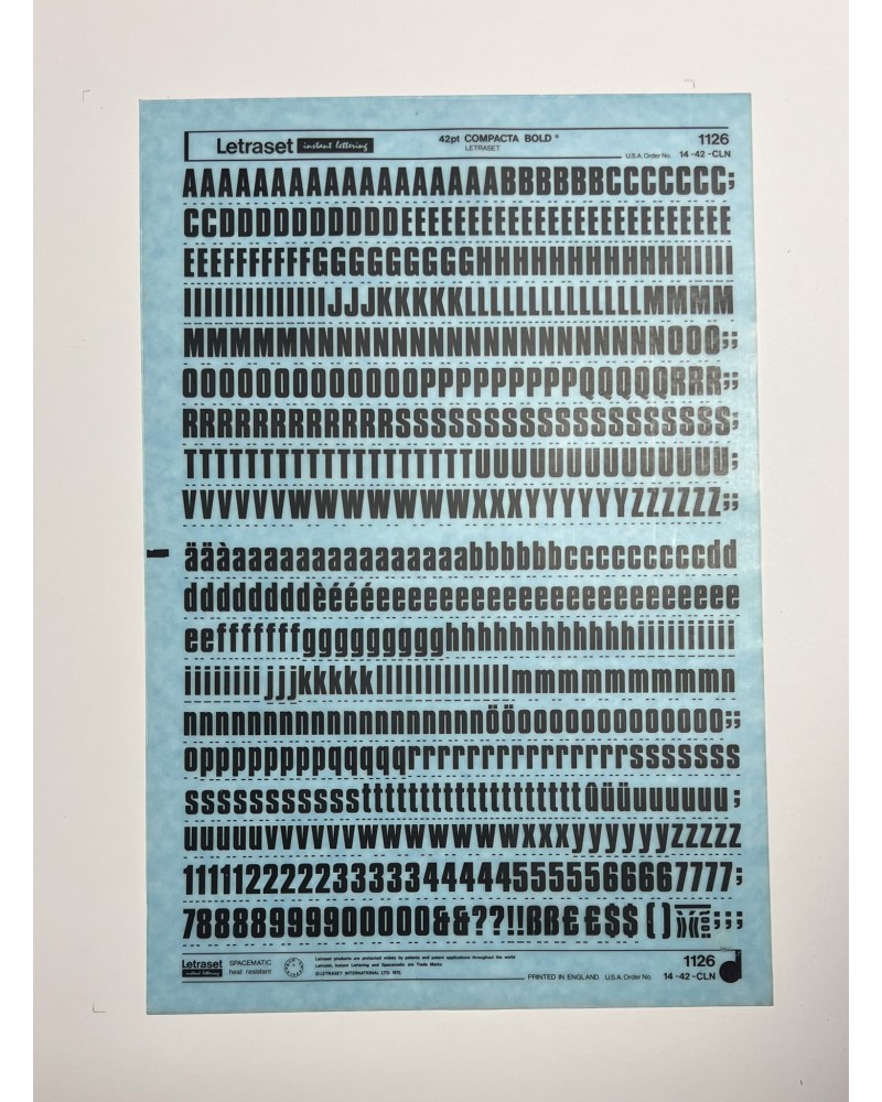 letraset-1126- COMPACTA BOLD - 42pt