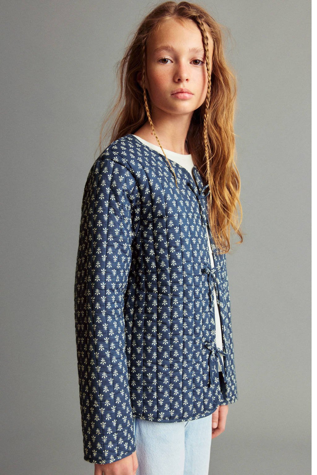 Mango Kids jasje voor binnen blauw