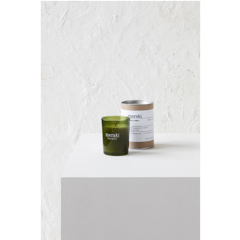 Meraki Scented Candle 5,5 x 6,7 cm - Fig & apricot