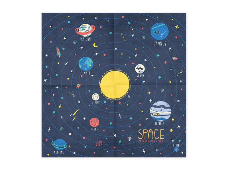 Servetten Space 33cm 20st