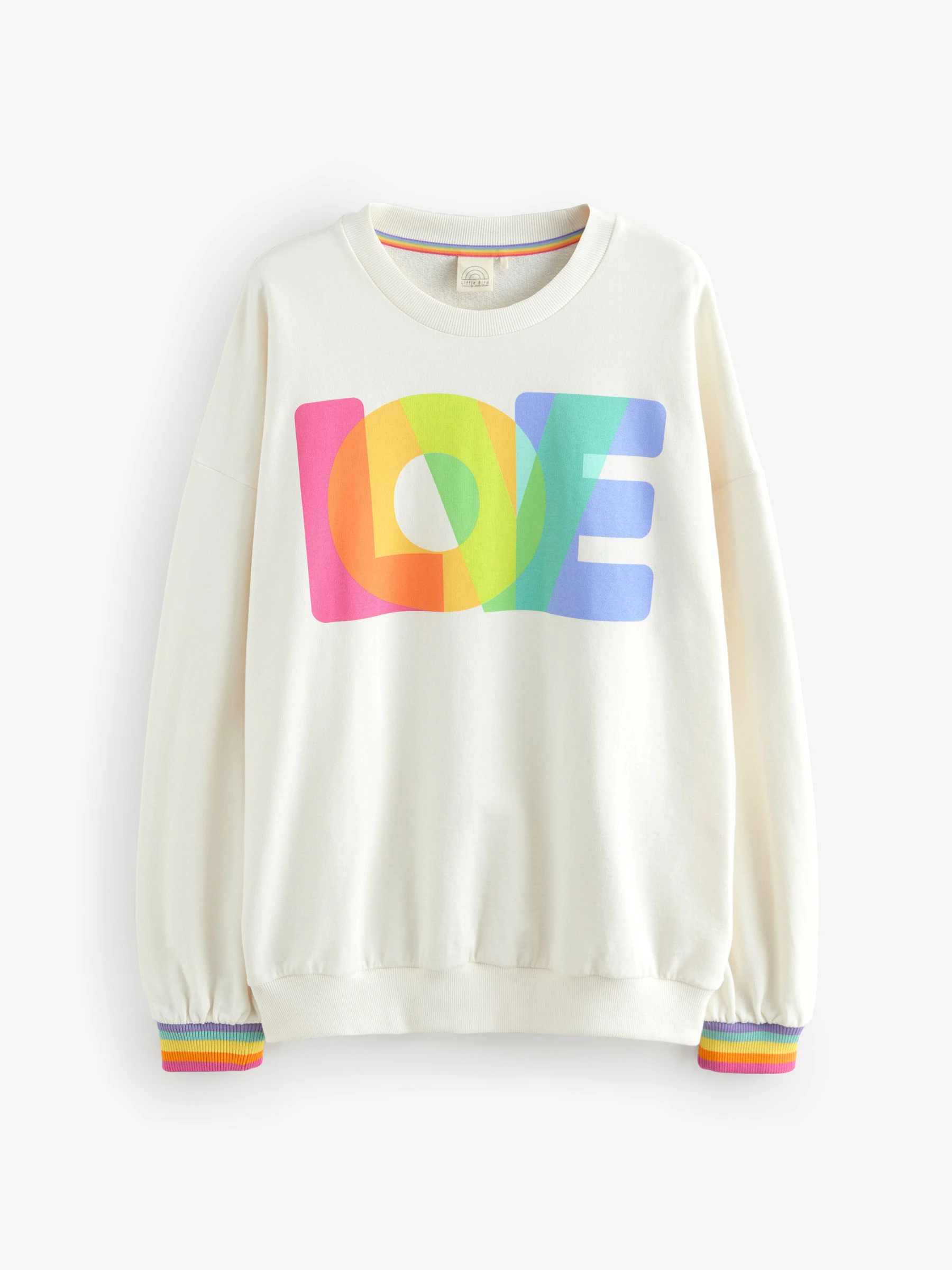 Little Bird by Jools Oliver - Sweatshirt met regenboog voor volwassenen