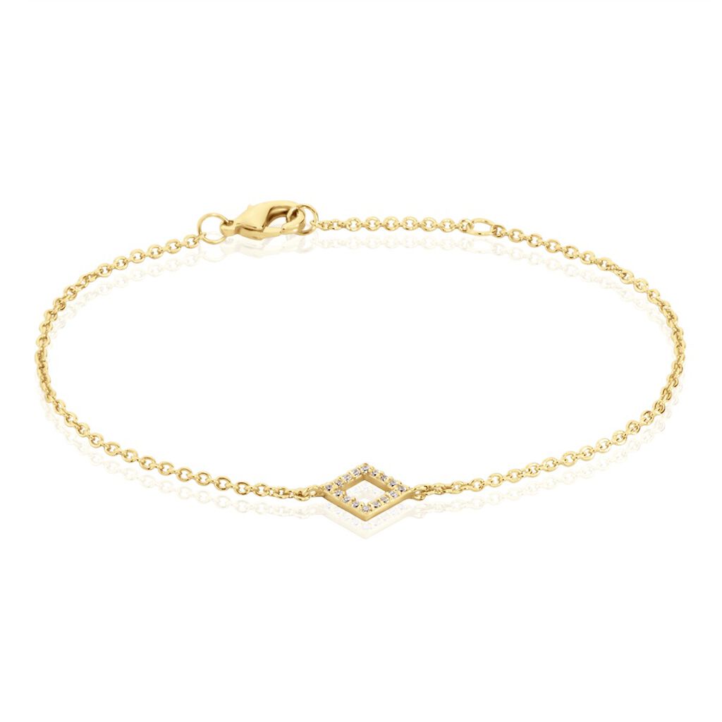 Bracelet Brody Plaqué Or Jaune Oxydes De Zirconium