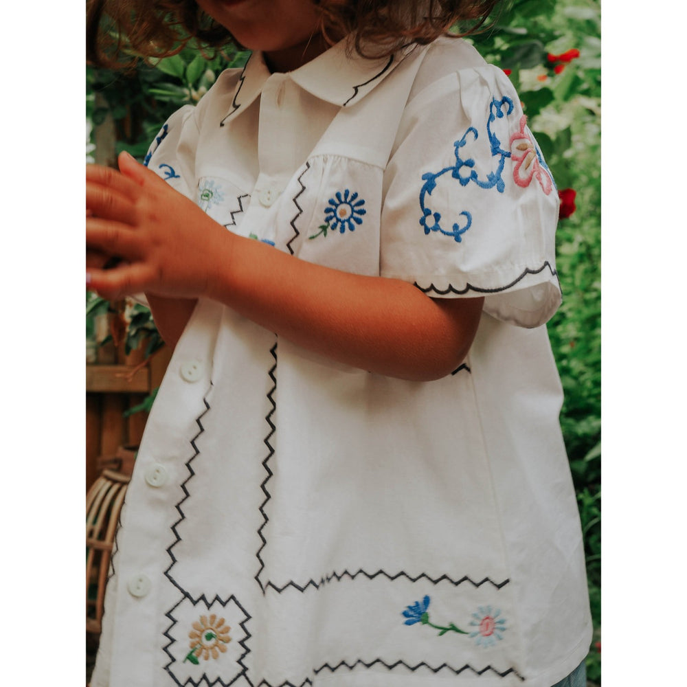 Køb Fliink Cloud Dancer Hirse Bluse