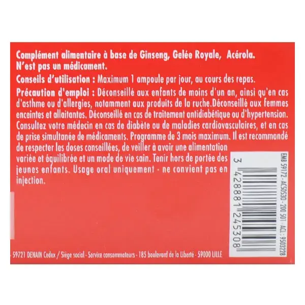 Superdiet Ginseng Royal Jelly 30 ampolas x 15ml
