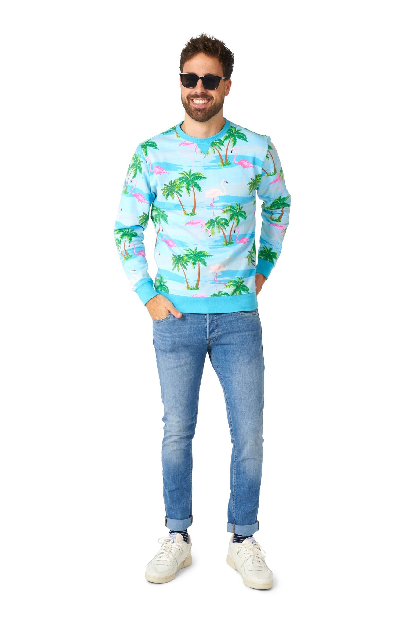 Hawaii Flamingo Trui Heren OppoSuits