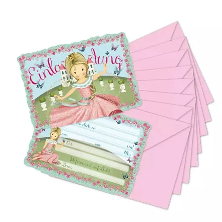 Lutz Mauder TapirElla Stanzkarte Einladungs-Set Prinzessin Floralie