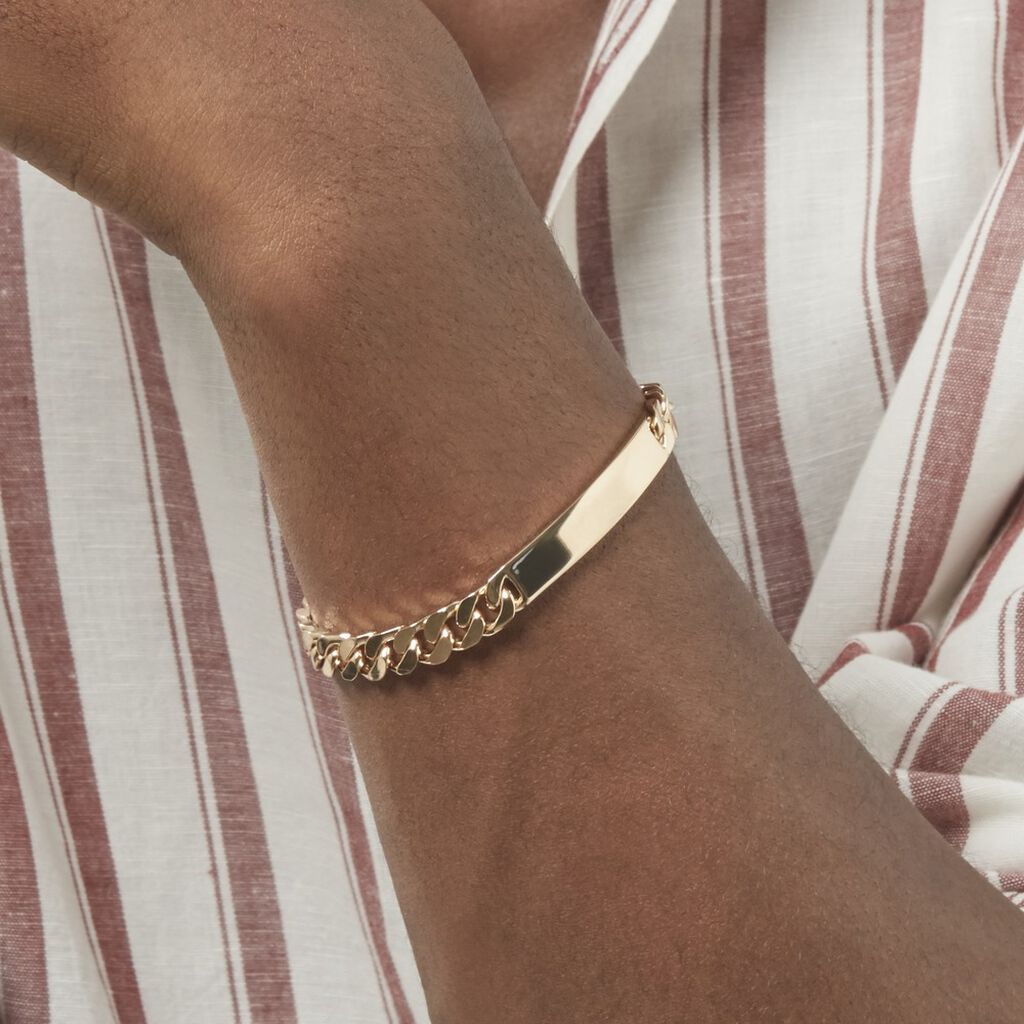 Bracelet Identité Clement Plaqué Or Jaune