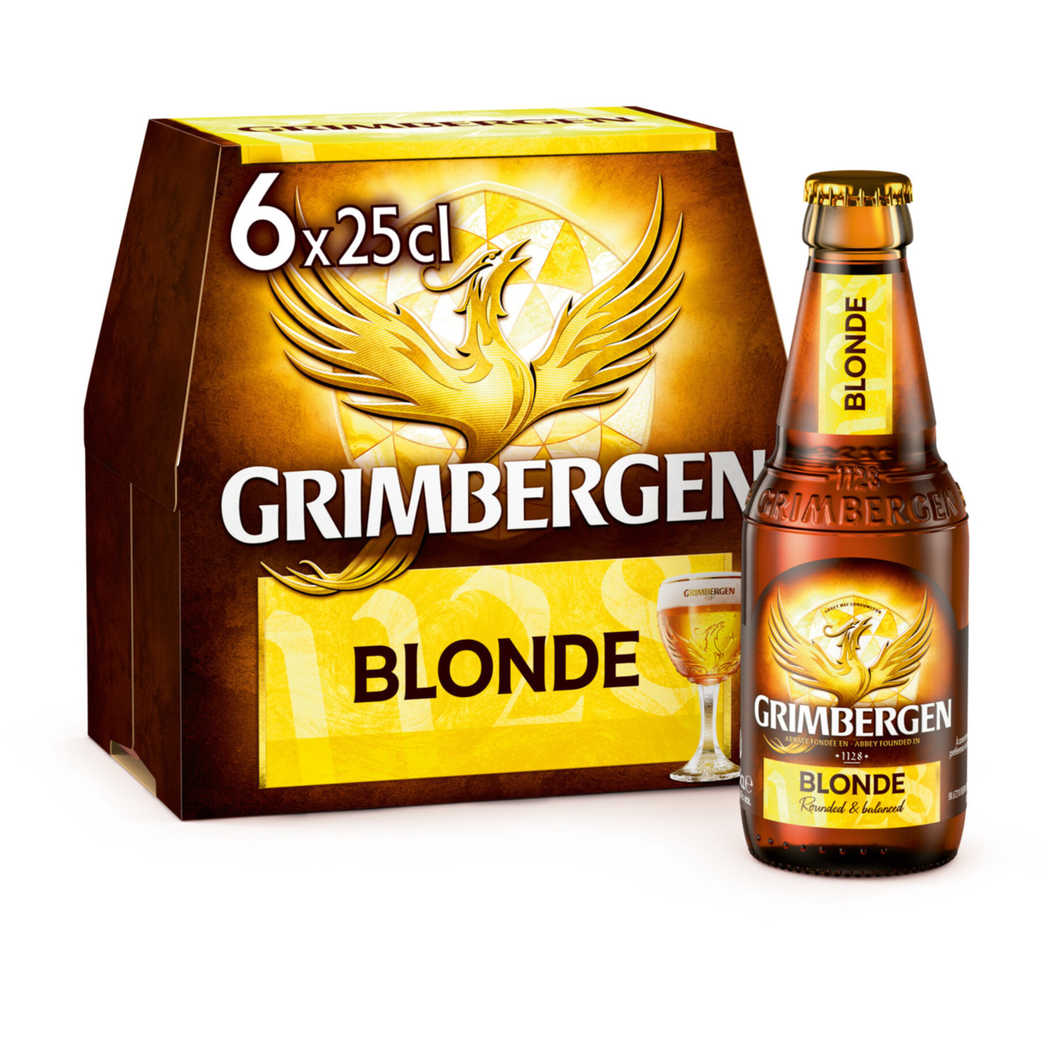 Grimbergen Blonde Abtei Bier 6x25cl -150cl