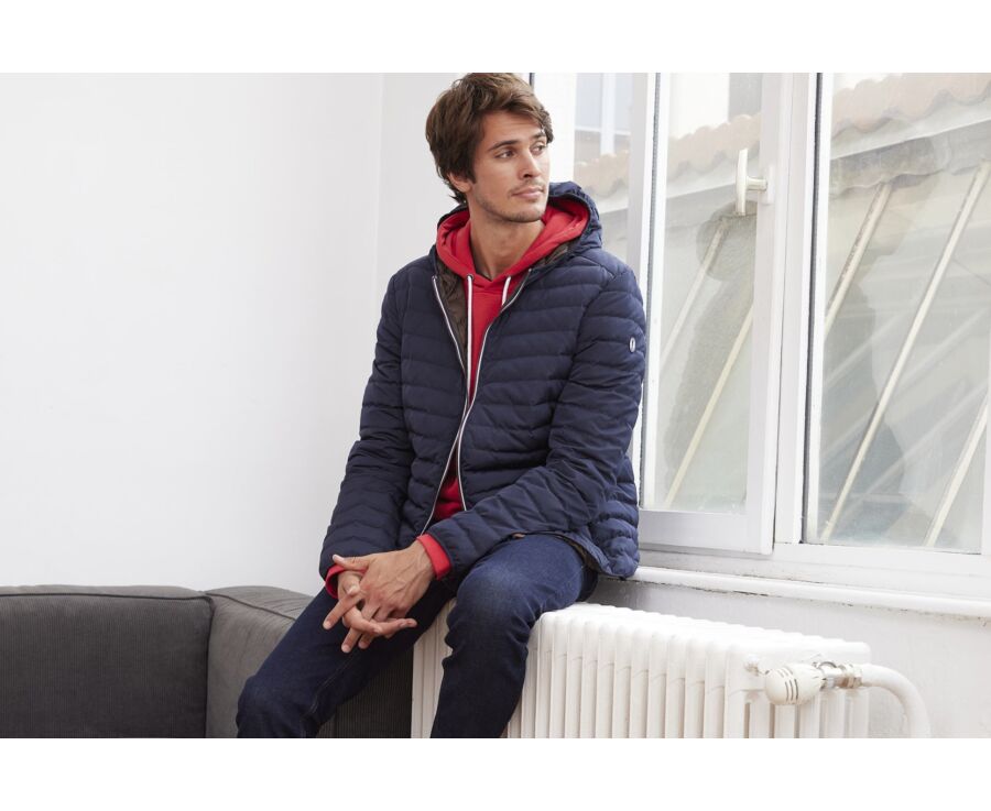 Doudoune à capuche homme légère Marine - SIVERT II