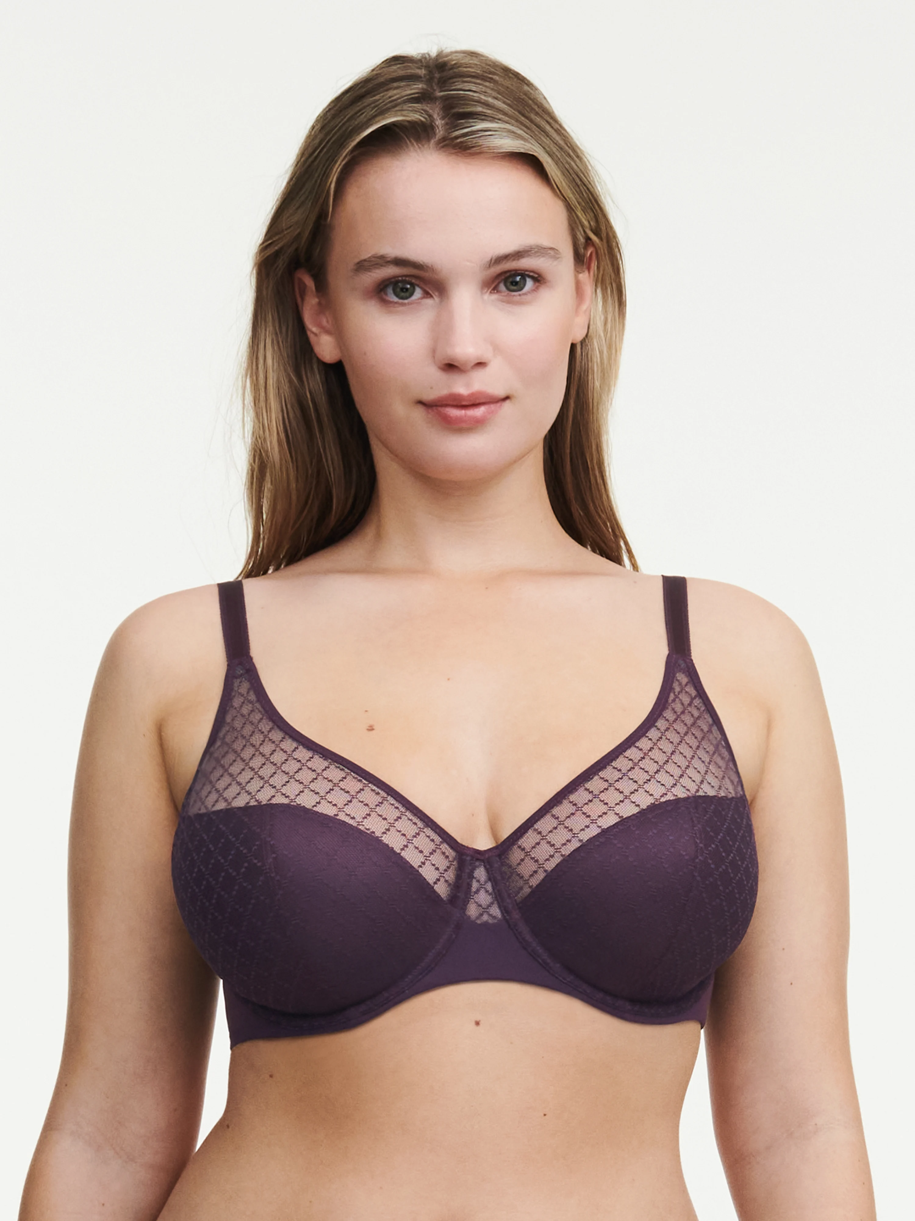 NORAH CHIC - Soutien-gorge moulé emboîtant en dentelle | Violet